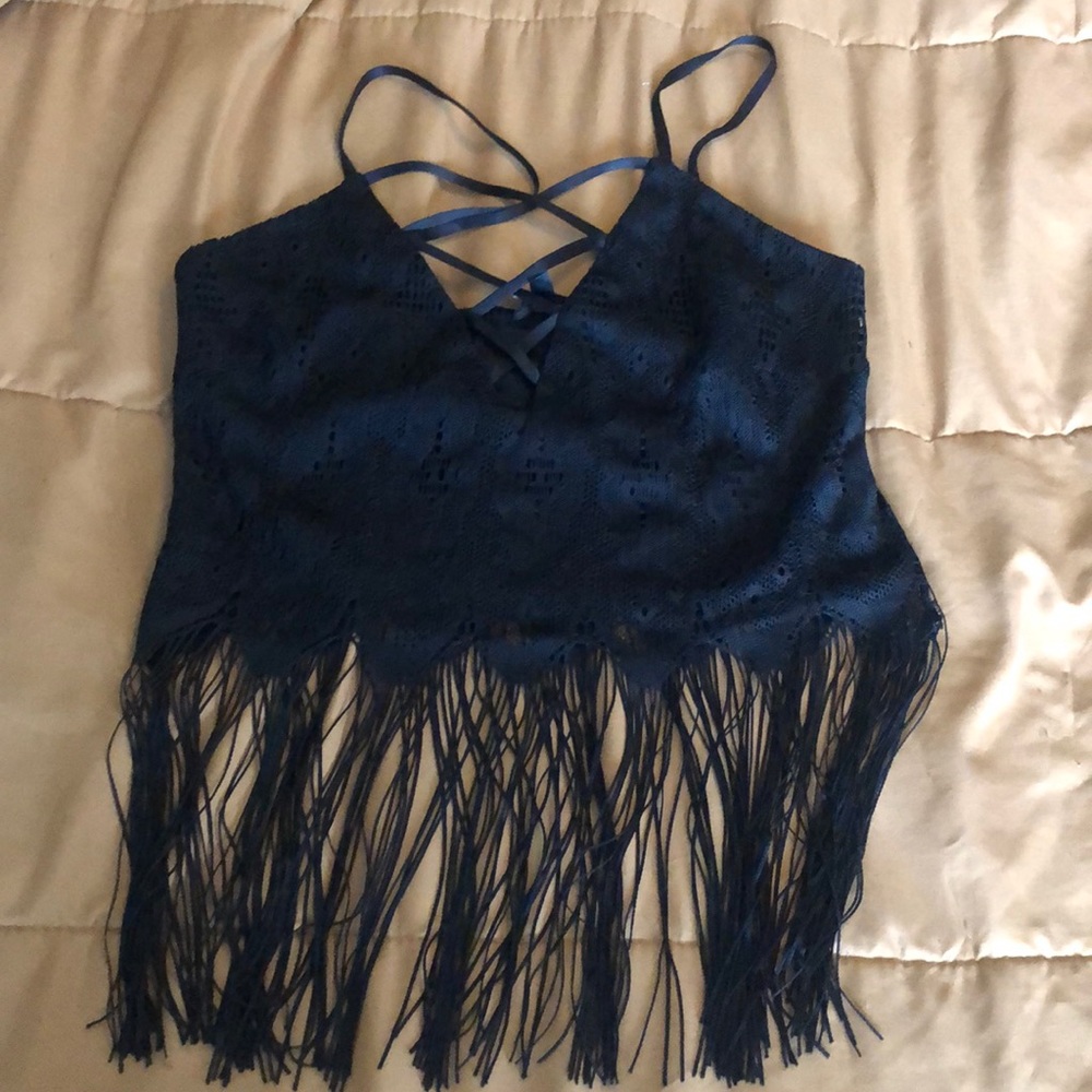 Tassel crop top